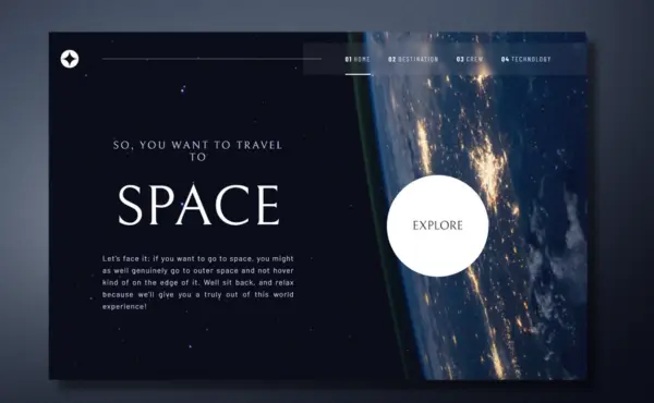 El sitio web de turismo espacial brinda información detallada sobre los destinos, la tripulación y la tecnología avanzada empleada en cada viaje interestelar.